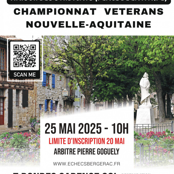 Ouverture des inscriptions : Championnat Vétérans 2025